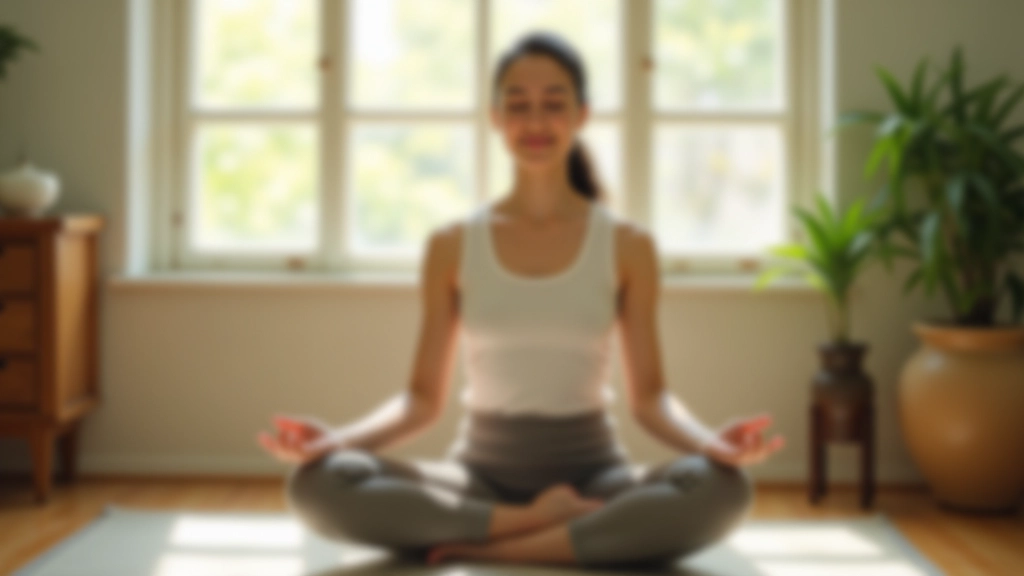 Person practicing sunrise meditation technique with proper posture and form